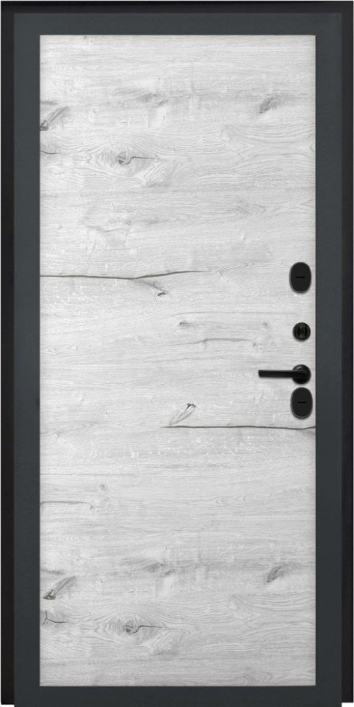 Входная дверь ДвериПРО Модель L-46 Без фрезеровки Дуб арктик горизонт DPRO195650 внутренняя сторона